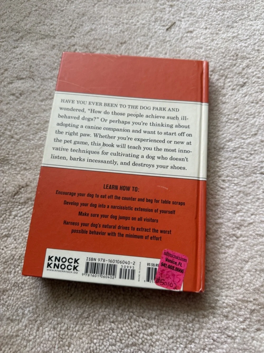 How to Have an Ill-Behaved Dog - Red/Blue Vintage Pet Training Book